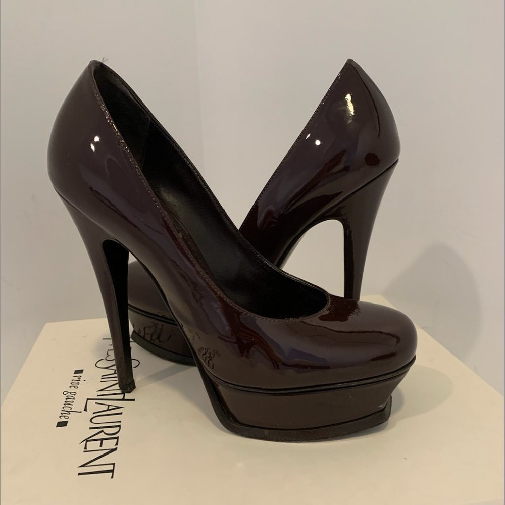 YSL Tribute Patent Leather Pumps